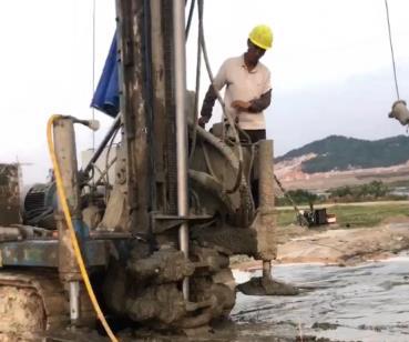 新集水电站高压旋喷桩施工